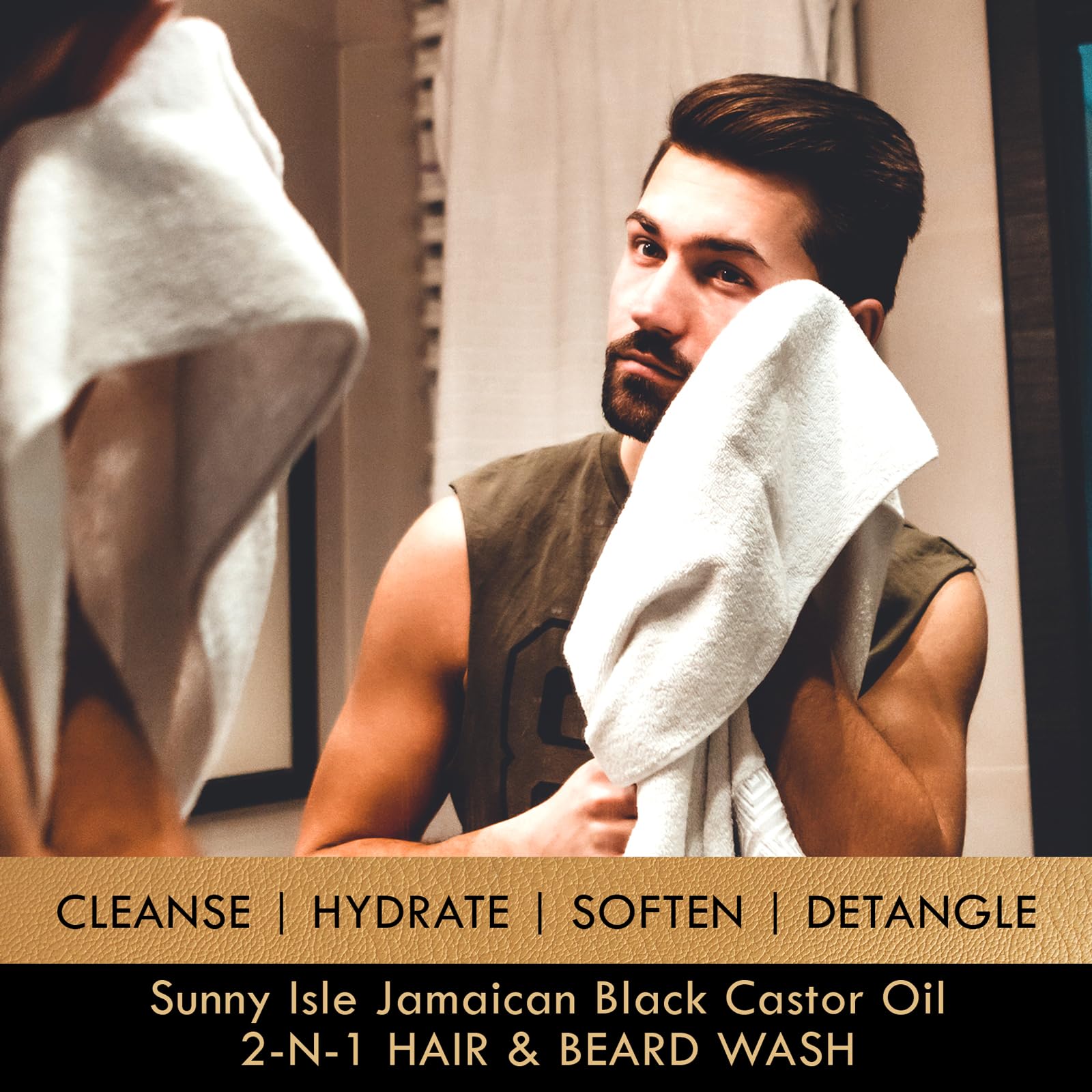 Sunny Isle Jamaican Black Castor Oil 2 N 1 Hair Beard Wash | Cleanses Hydrates - Thumbnail 3
