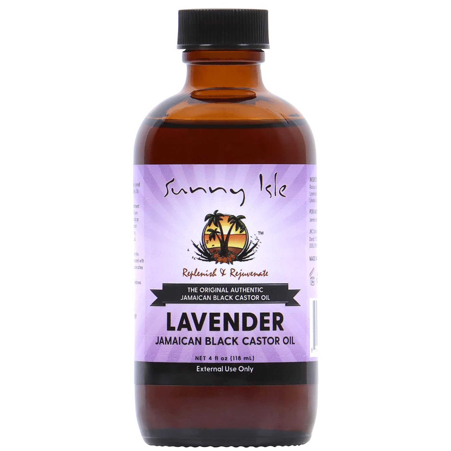 Sunny Isle Lavender Jamaican Black Castor Oil 4 oz