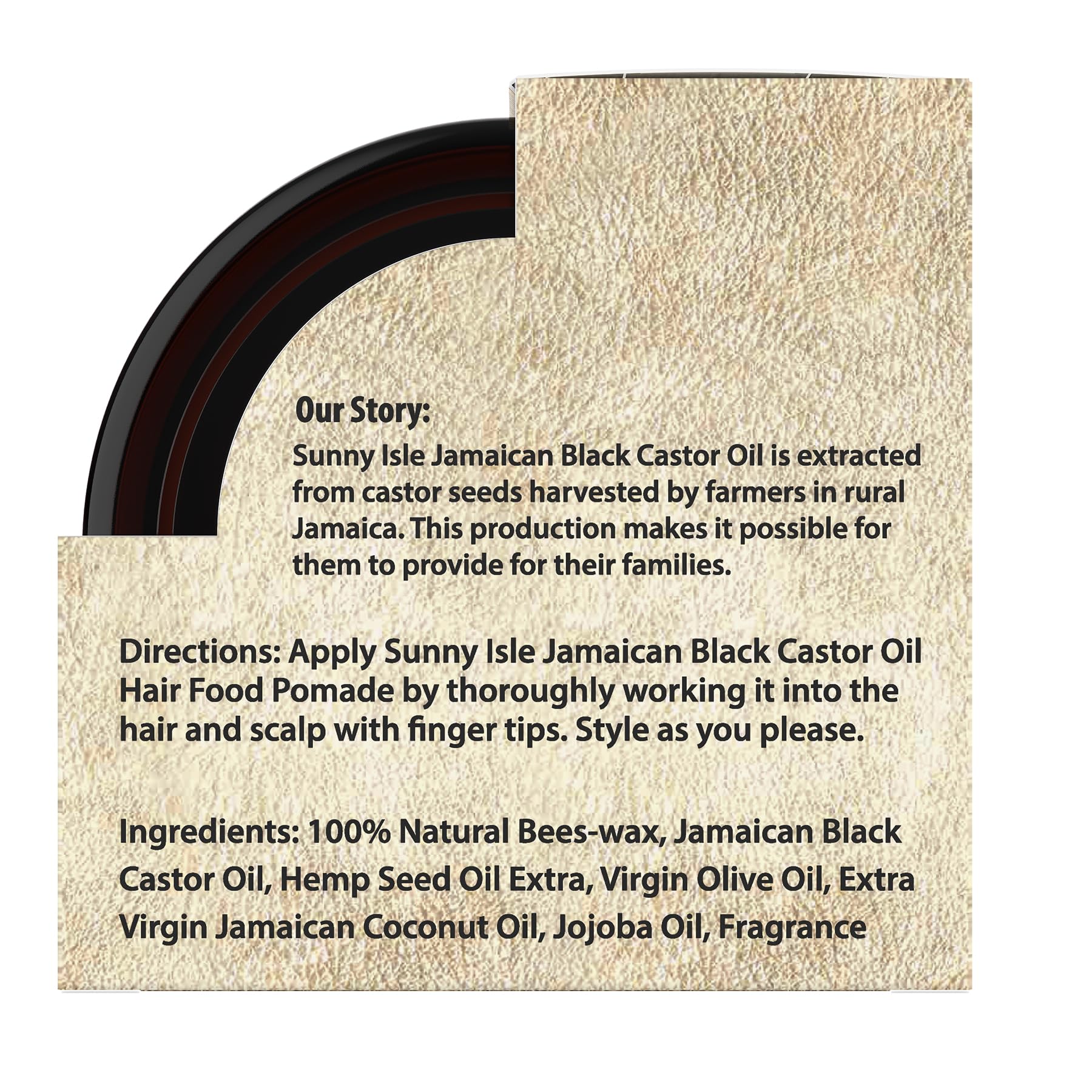 Sunny Isle Jamaican Black Castor Oil Hair Food Pomade | for Dry Scalp Hair - Thumbnail 3