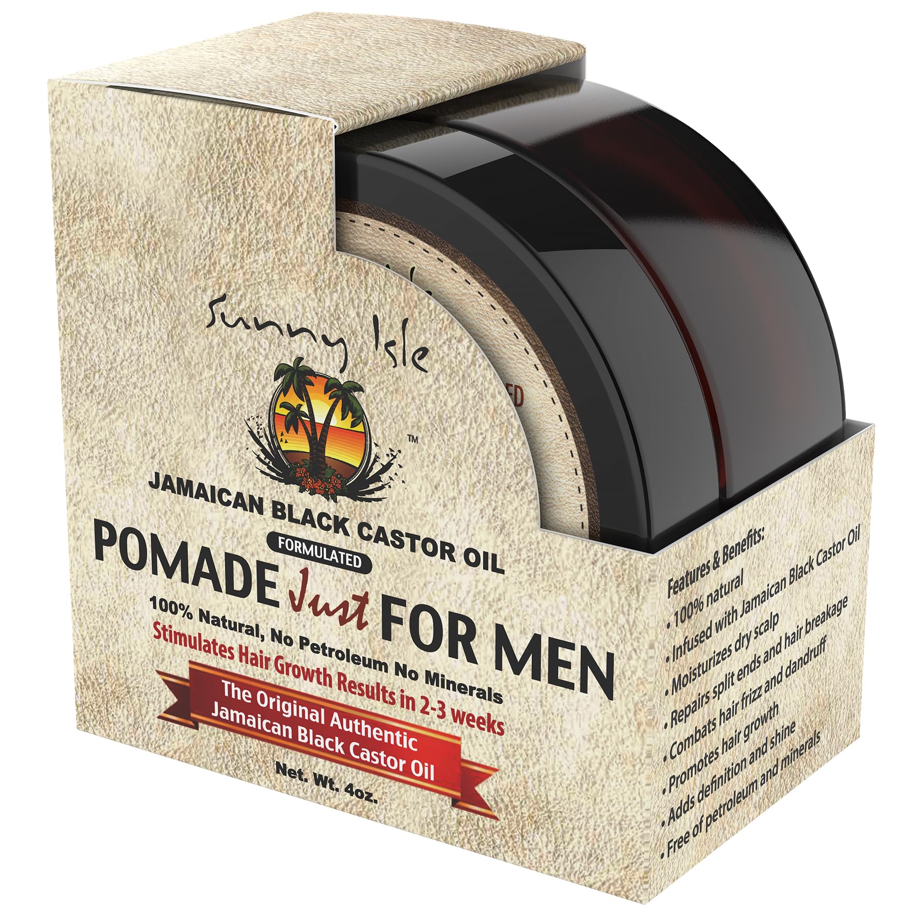 Sunny Isle Jamaican Black Castor Oil Hair Food Pomade | for Dry Scalp Hair