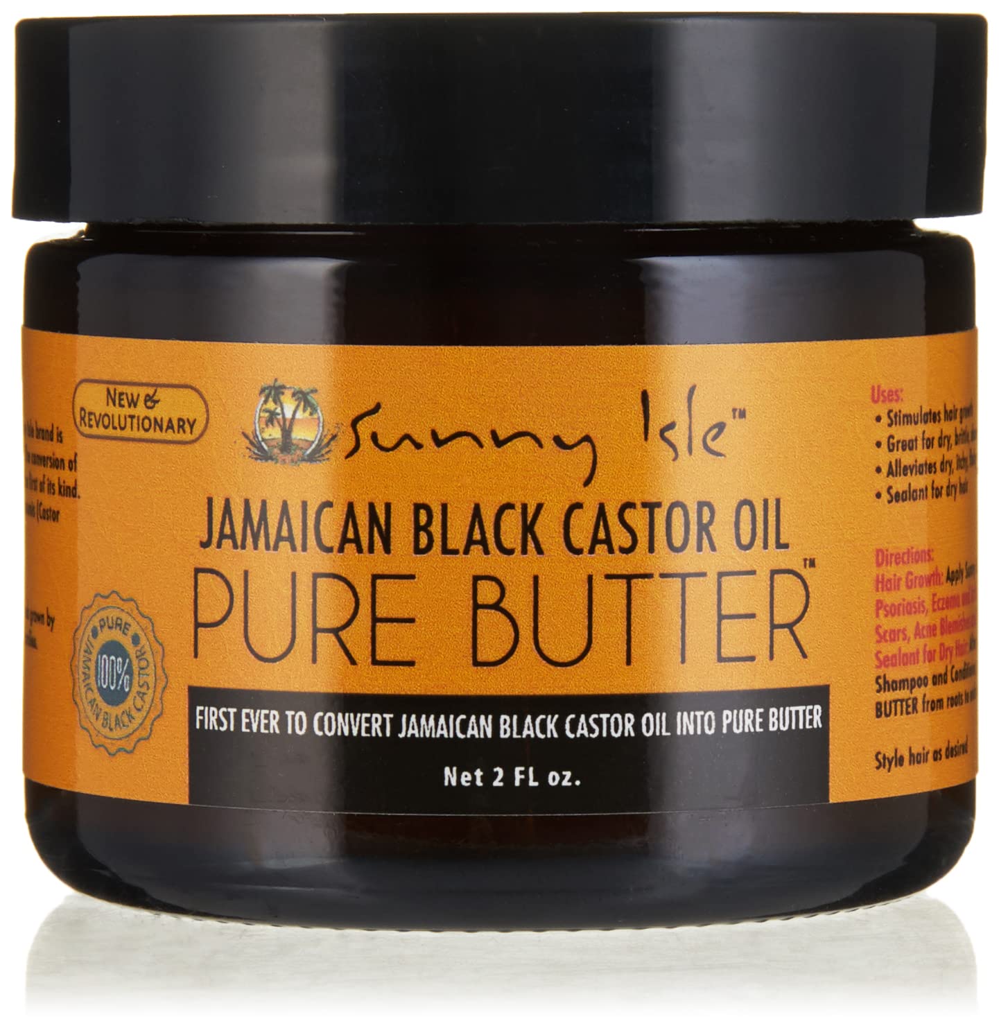 Sunny Isle Jamaican Black Castor Oil Pure Butter 2 oz