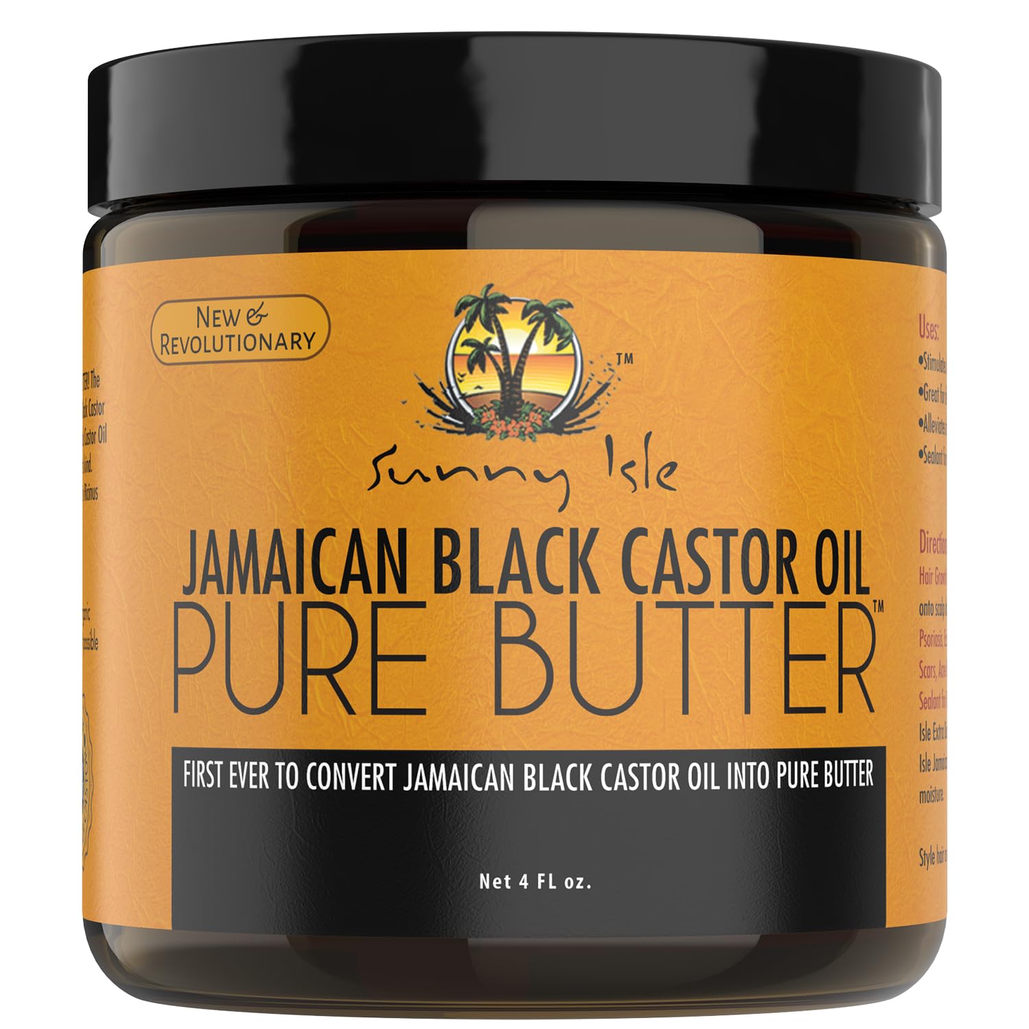 Sunny Isle Jamaican Black Castor Oil Pure Butter | 100% Natural Dry Sensitive