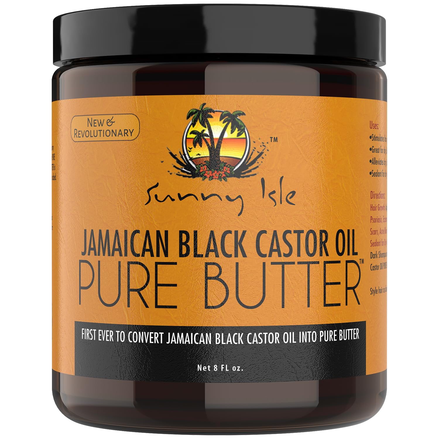Sunny Isle Jamaican Black Castor Oil Pure Butter | Stimulates Hair Growth |