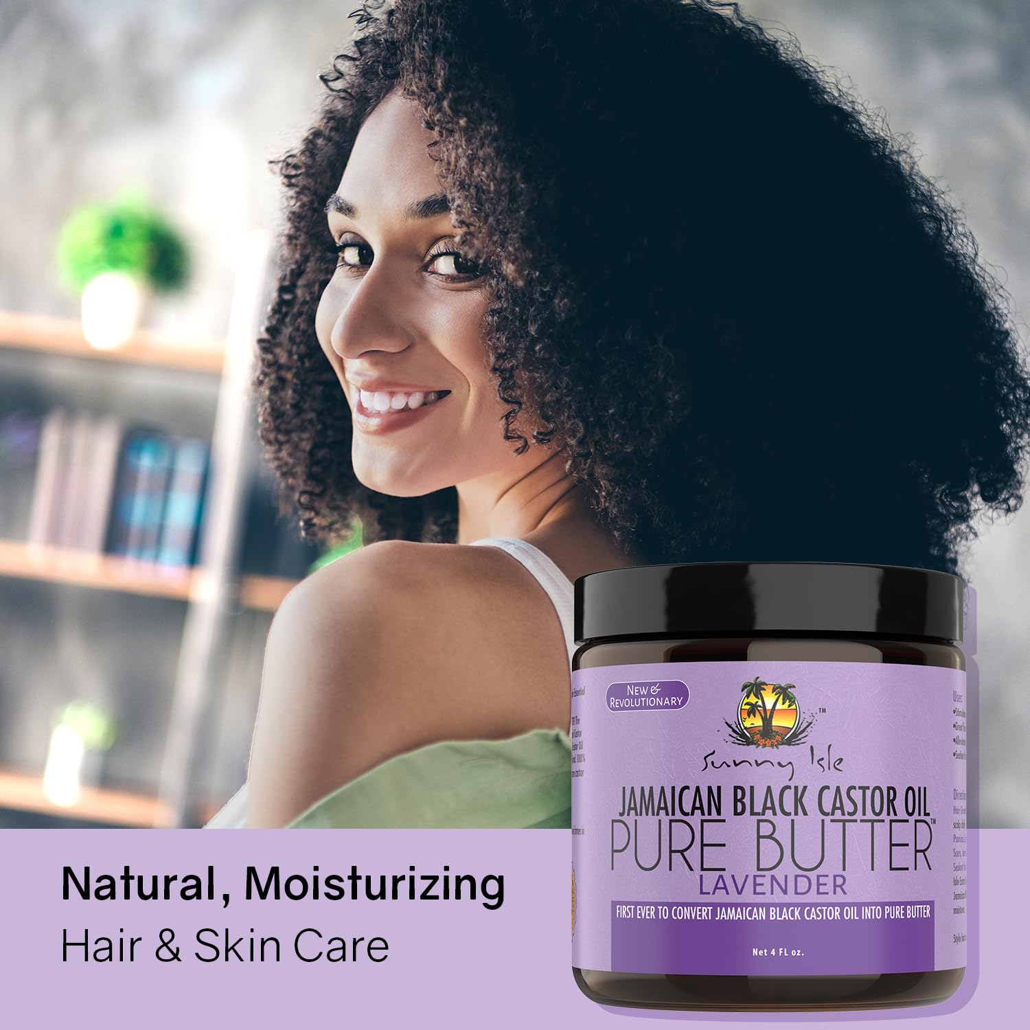 Sunny Isle Lavender Jamaican Black Castor Oil Pure Butter | Stimulates Hair - Thumbnail 2