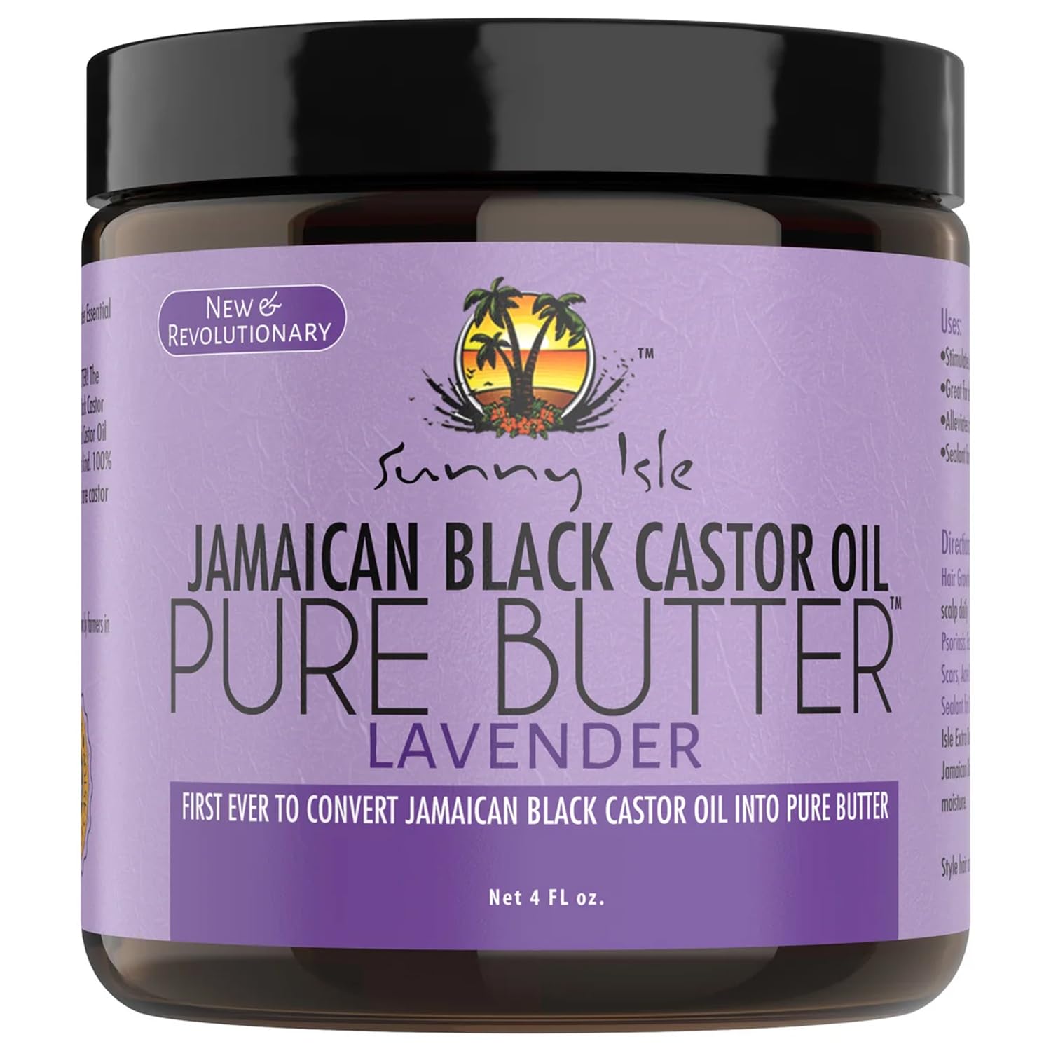 Sunny Isle Lavender Jamaican Black Castor Oil Pure Butter | Stimulates Hair