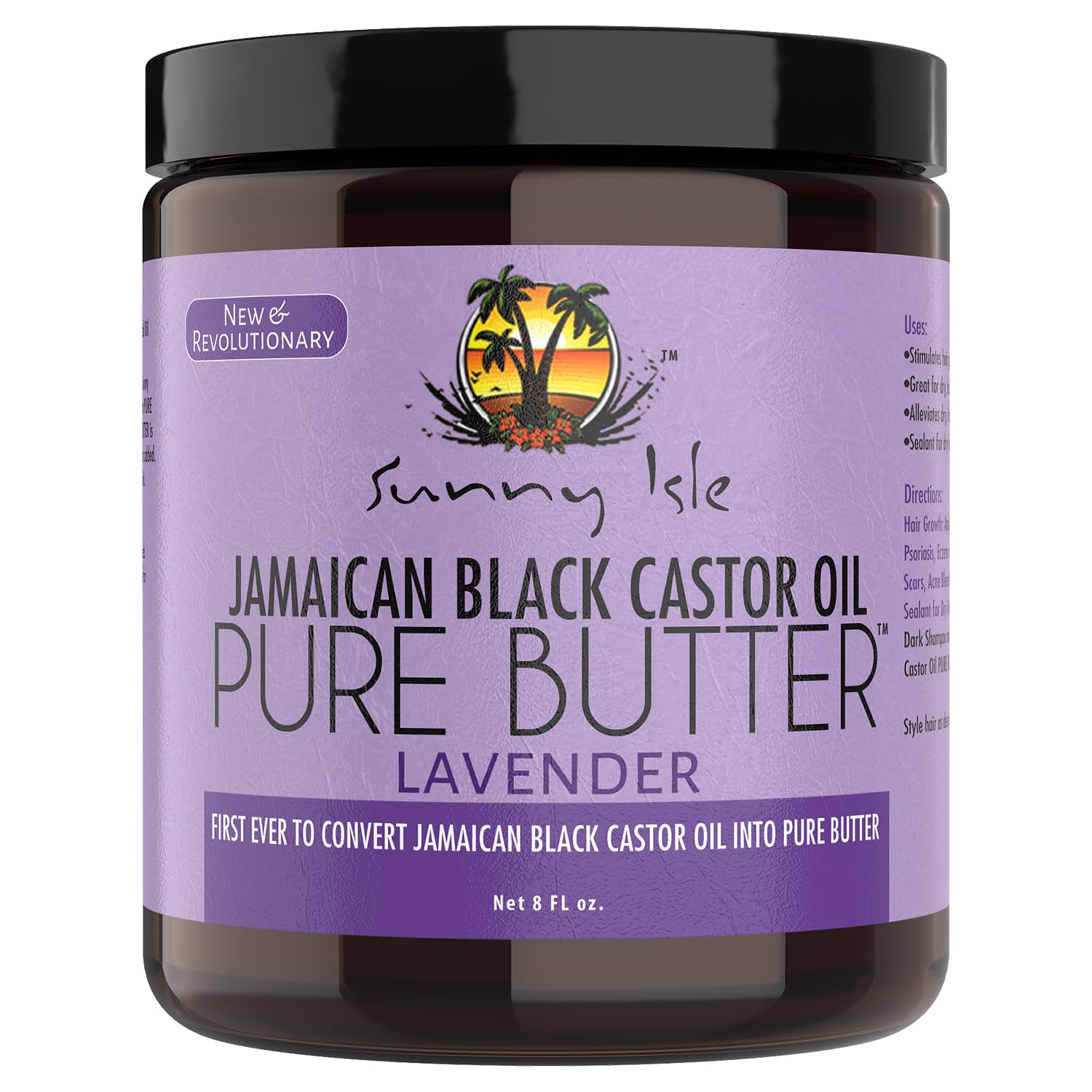 Sunny Isle Lavender Jamaican Black Castor Oil Pure Butter | Promotes Hair