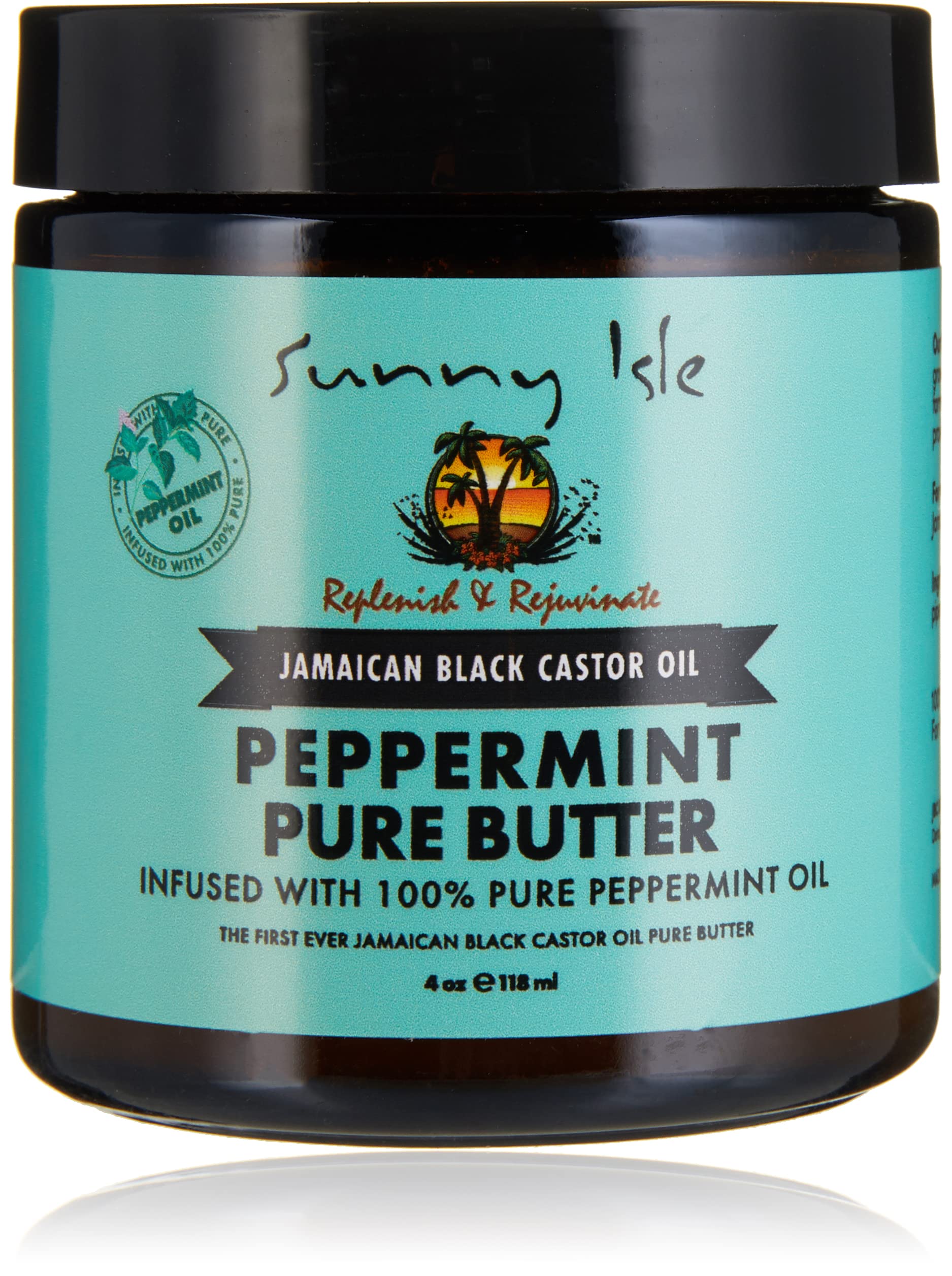 Sunny Isle Jamaican Black Castor Oil Pure Butter Infused With Peppermint Oil |