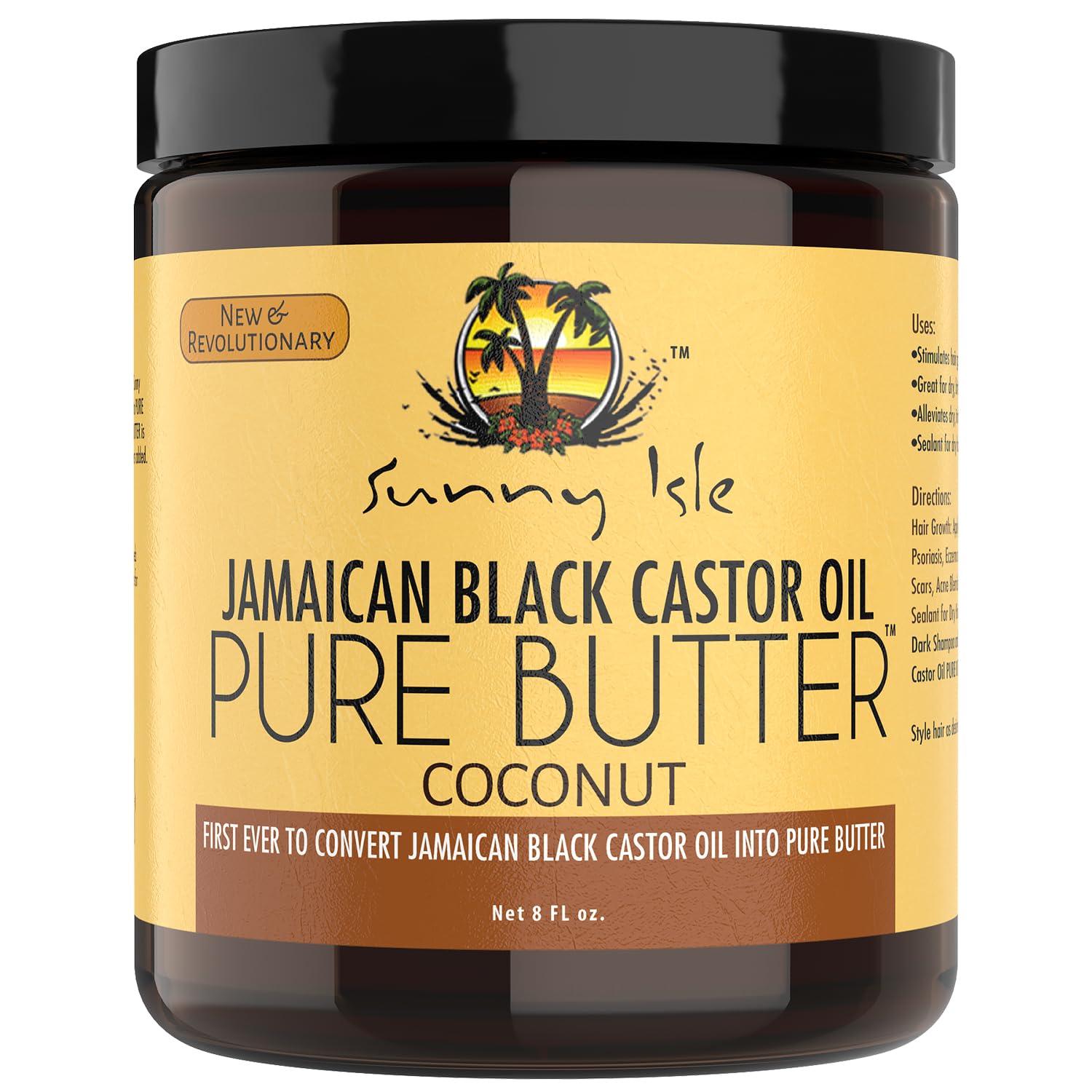 Sunny Isle Coconut Jamaican Black Castor Oil Pure Butter | Hair and Skin Care 8