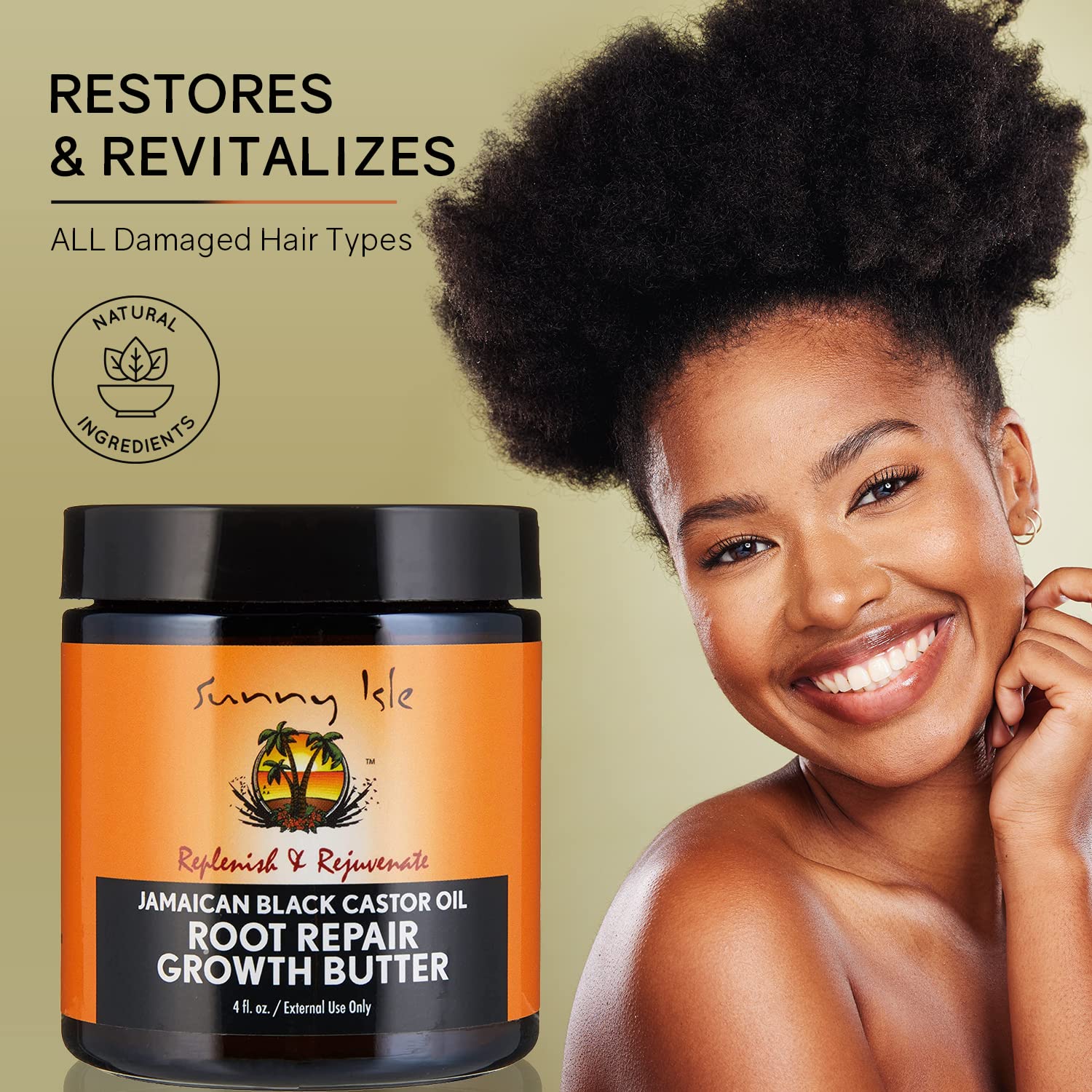Sunny Isle Jamaican Black Castor Oil Root Repair Growth Butter | Restores - Thumbnail 2