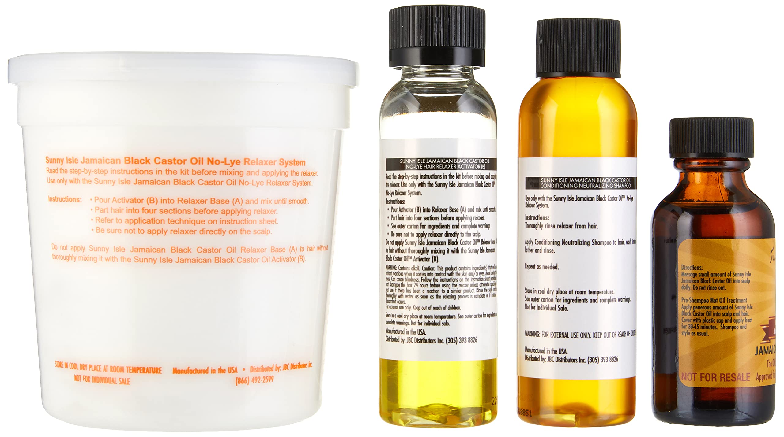 Sunny Isle Jamaican Black Castor Oil Relaxer Kit Super