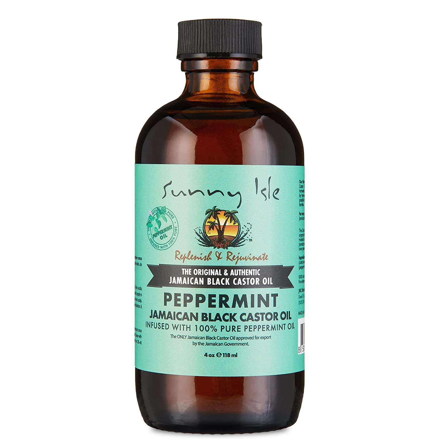 Sunny Isle Jamaican Black Castor Oil With Peppermint | Promotes Longer Thicker - Thumbnail 3