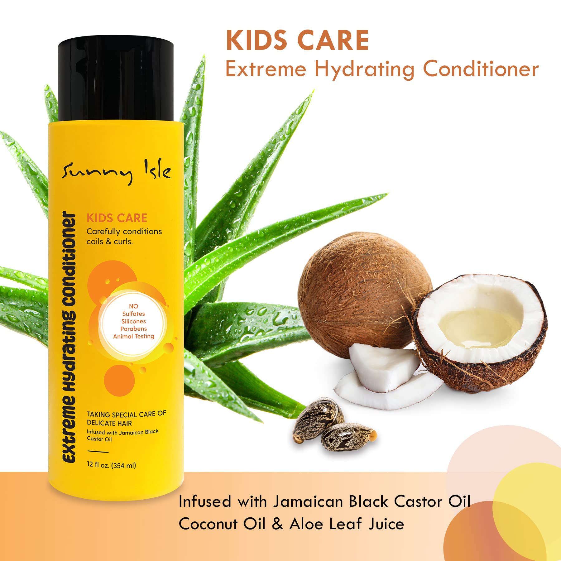 Sunny Isle Kids Care Extreme Hydrating Conditioner | Gentle Care Conditioner - Thumbnail 2