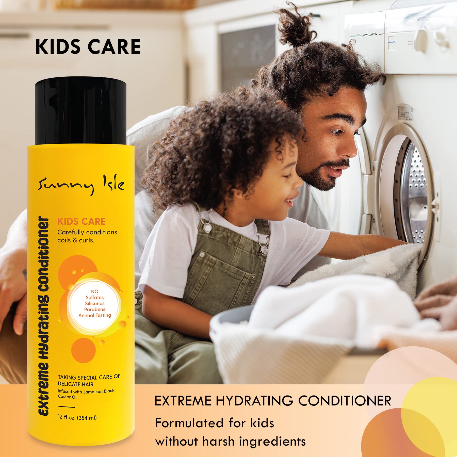 Sunny Isle Kids Care Extreme Hydrating Conditioner | Gentle Care Conditioner - Thumbnail 3