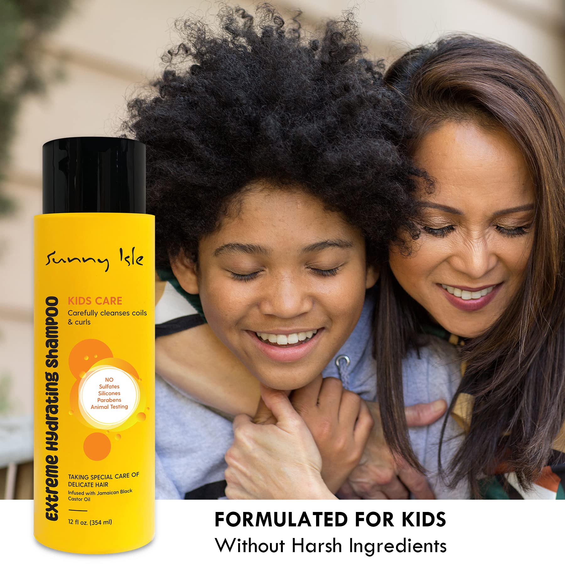 Sunny Isle Kids Care Extreme Hydrating Shampoo | Gentle Care Cleanser for - Thumbnail 3