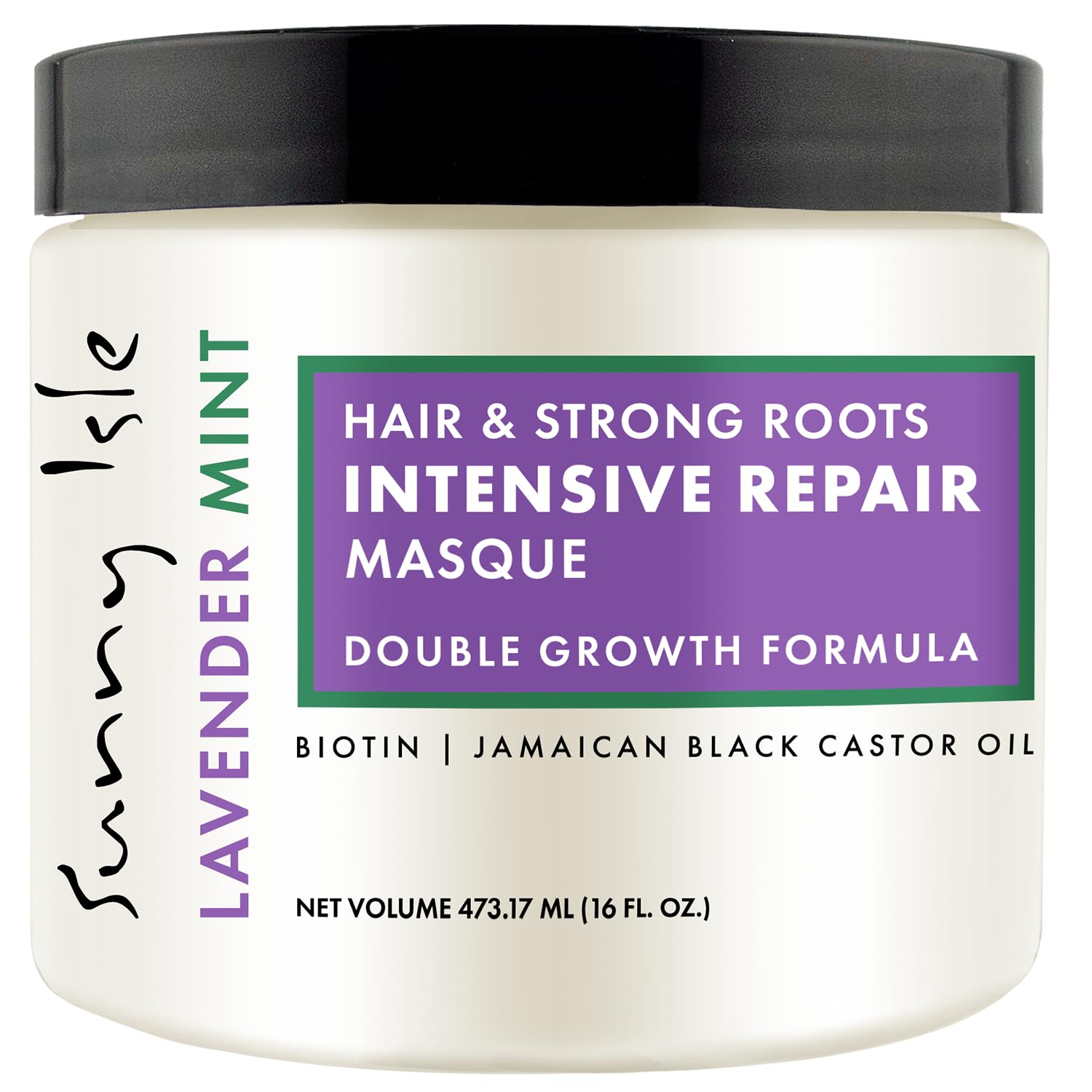 Sunny Isle Lavender Mint Hair and Strong Roots Intensive Repair Masque | Double