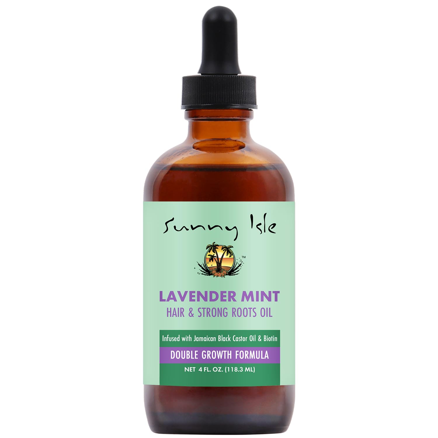 Sunny Isle Lavender Mint Hair and Strong Roots Oil | Infused With Jamaican