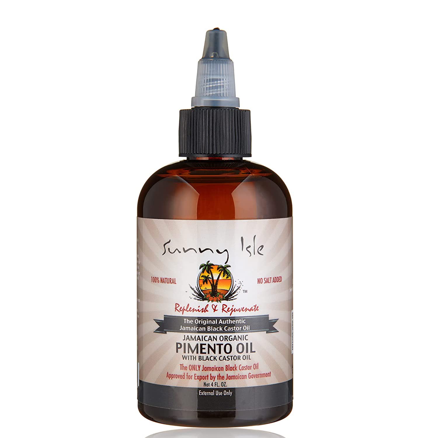 Sunny Isle Jamaican Organic Pimento Oil With Black Castor Oil | Formulated To