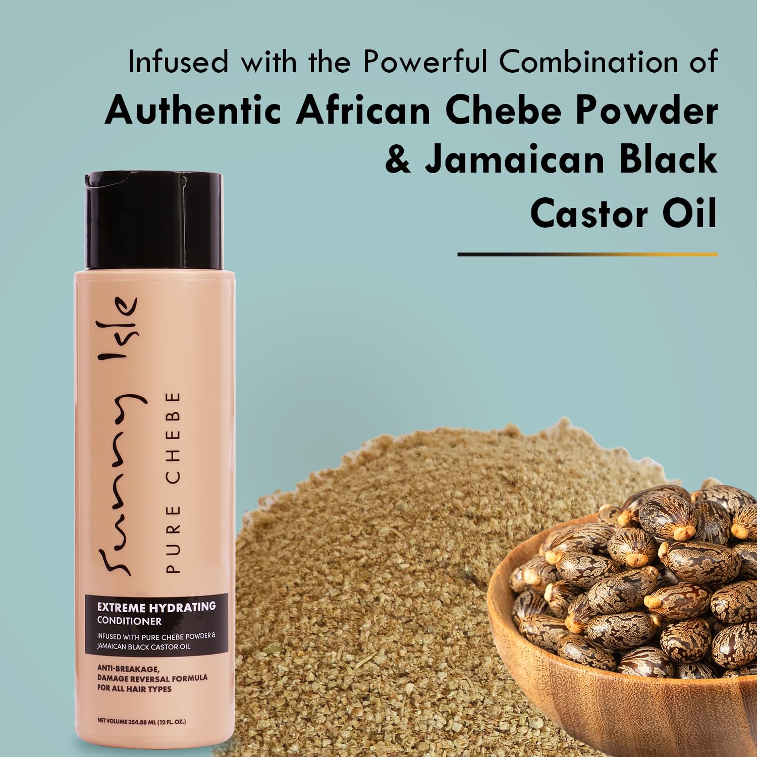 Sunny Isle Pure Chebe Extreme Hydrating Conditioner | Anti Breakage Damage - Thumbnail 3