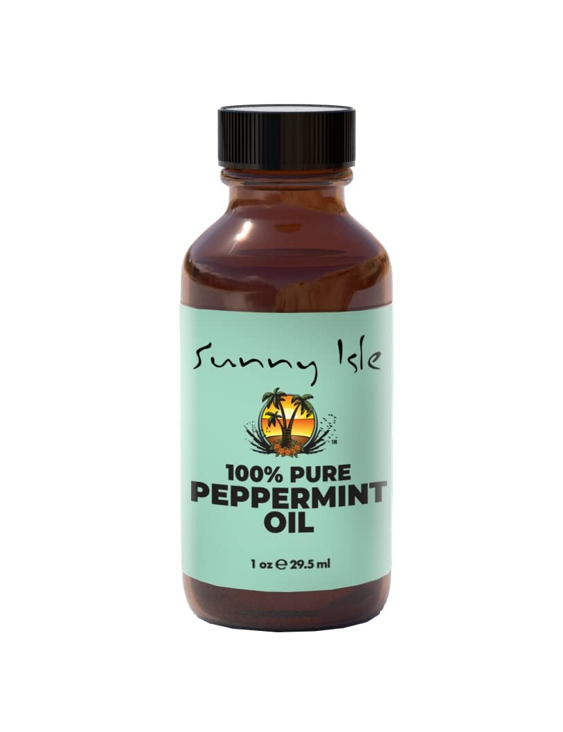 Sunny Isle 100% Pure and Natural Peppermint Oil 1 Fl. Oz