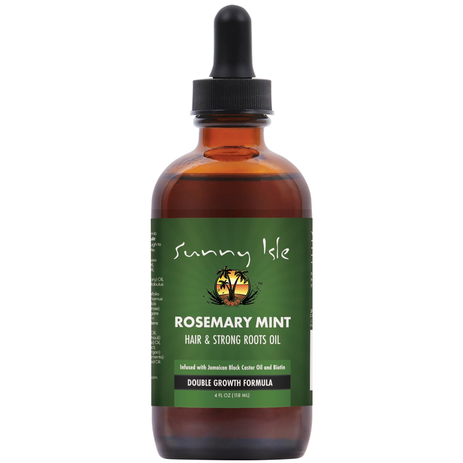 Sunny Isle Rosemary Mint Hair and Strong Roots Oil | Infused With Biotin