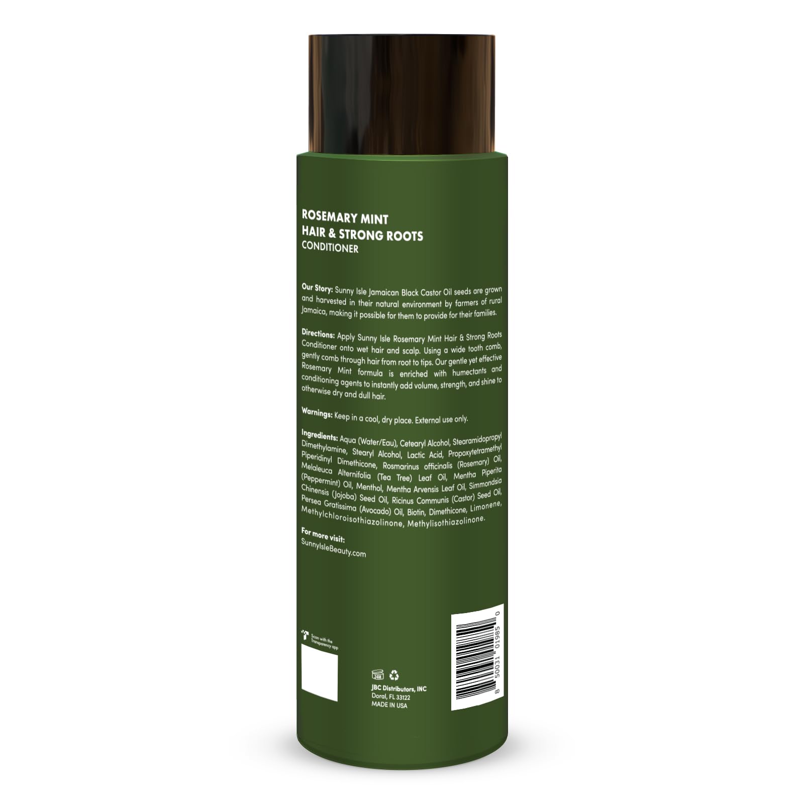 Sunny Isle Rosemary Mint Hair Strong Roots Conditioner | Anti Breakage Growth - Thumbnail 2