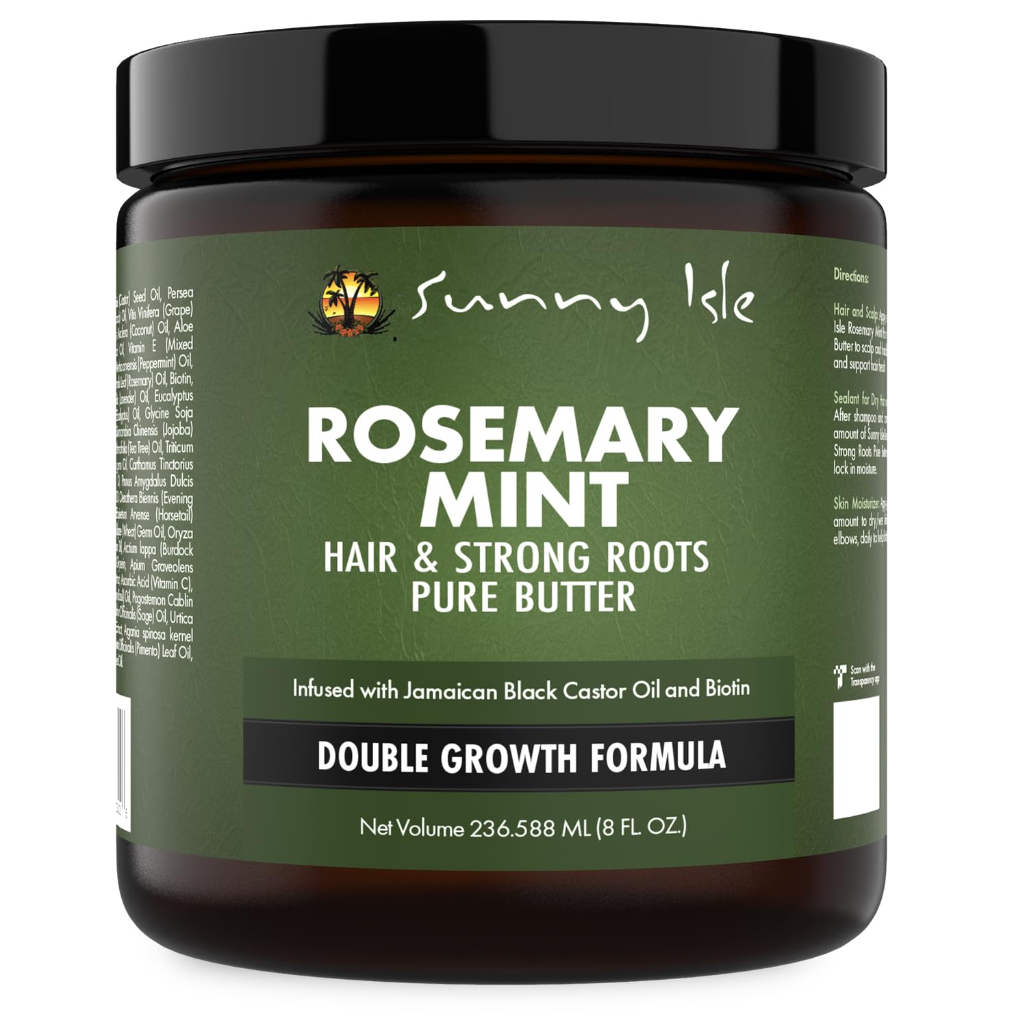 Sunny Isle Rosemary Mint Hair and Strong Roots Butter | Infused With Biotin