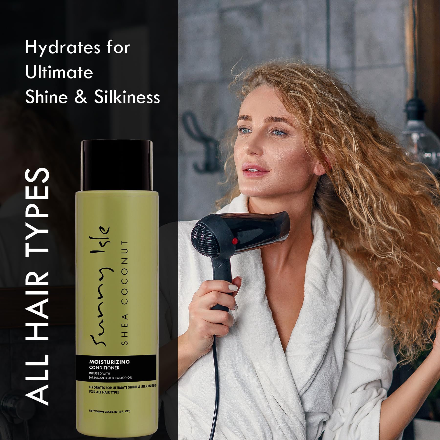 Sunny Isle Shea Coconut Moisturizing Conditioner | Infused With Jamaican Black