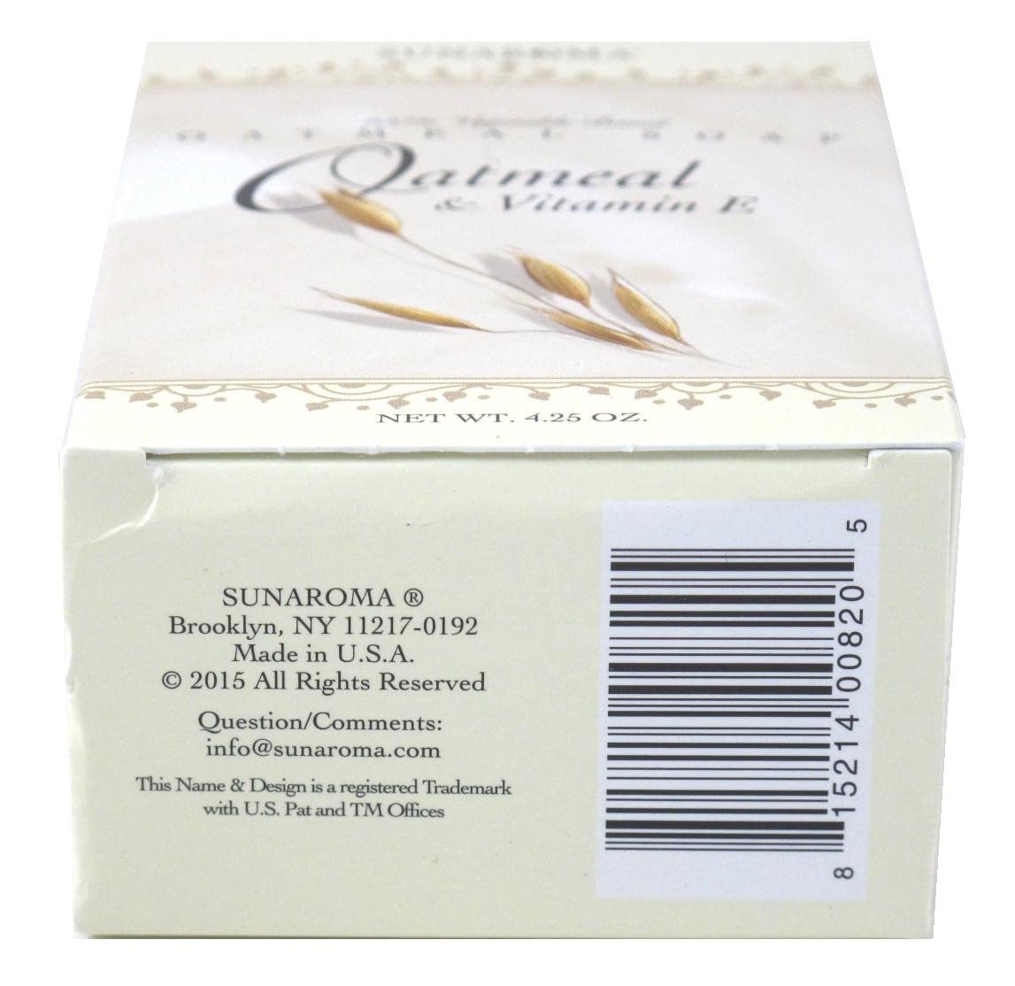 Sunaroma Oatmeal Soap With Vitamin E 100% Vegetable Based Soap Great for - Thumbnail 2