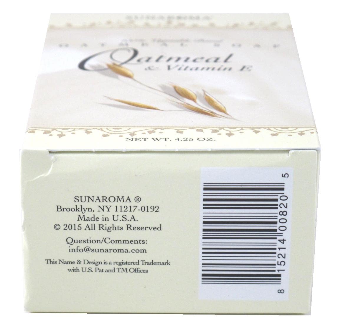 Sunaroma Oatmeal Soap With Vitamin E 100% Vegetable Based Soap Great for - Thumbnail 3