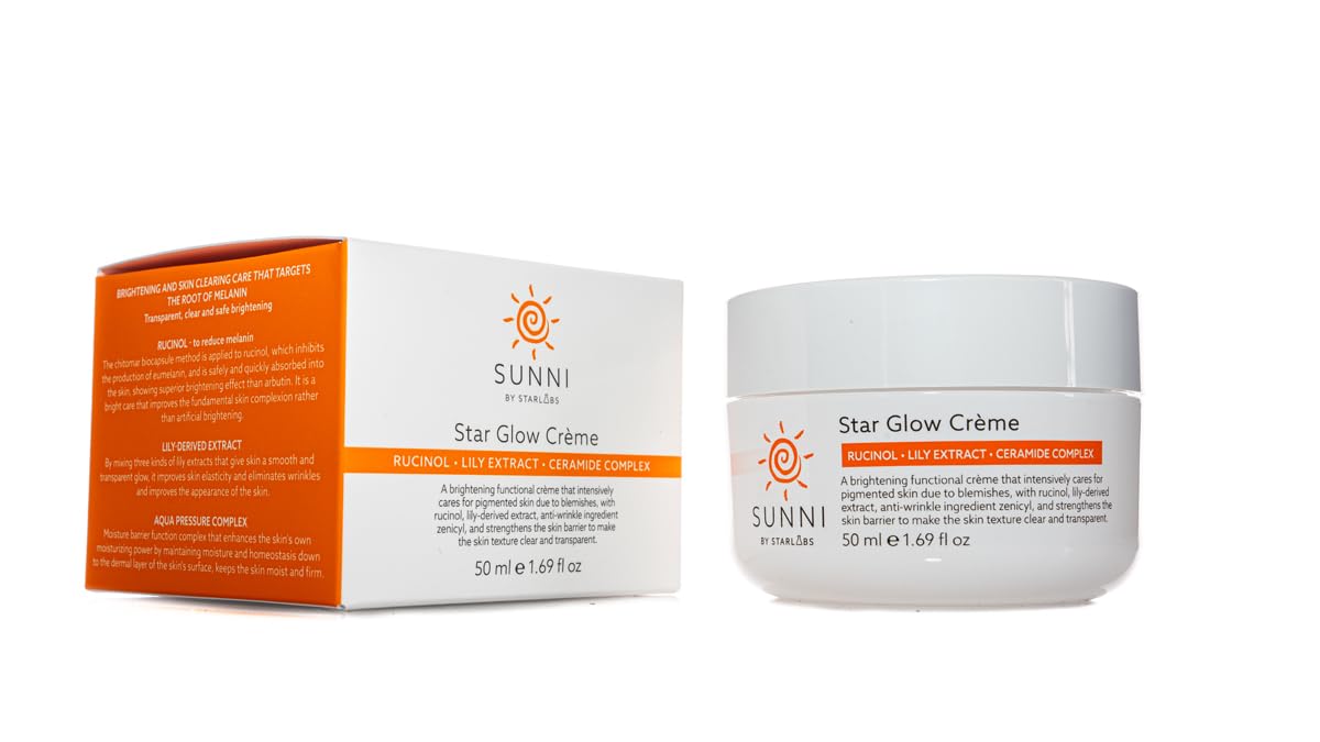 Hansi Naturals Sunni Star Glow Creme Brightening Face Cream With Rucinol and