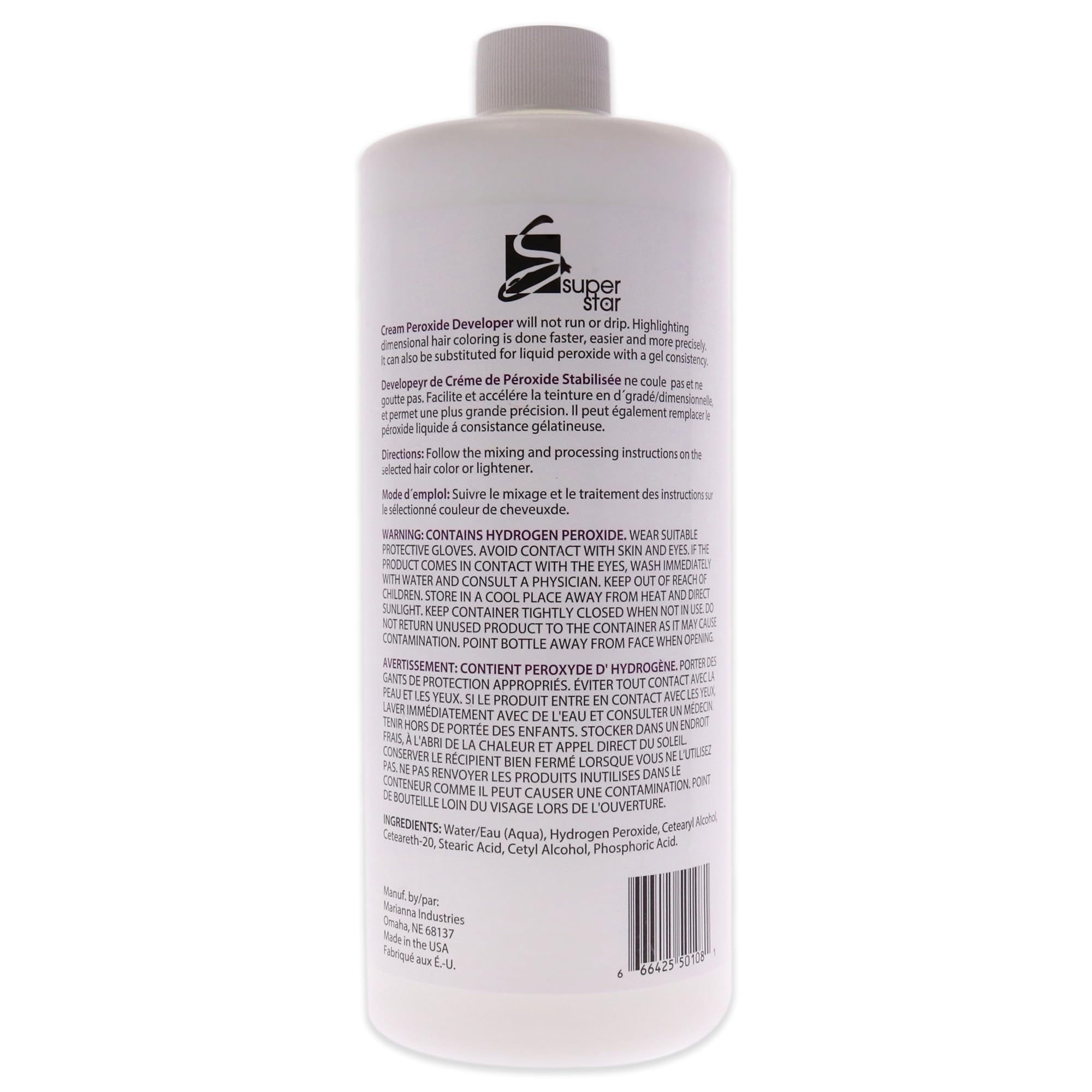 Super Star 10v Cream Peroxide Developer 32 Fluid Ounce - Thumbnail 2