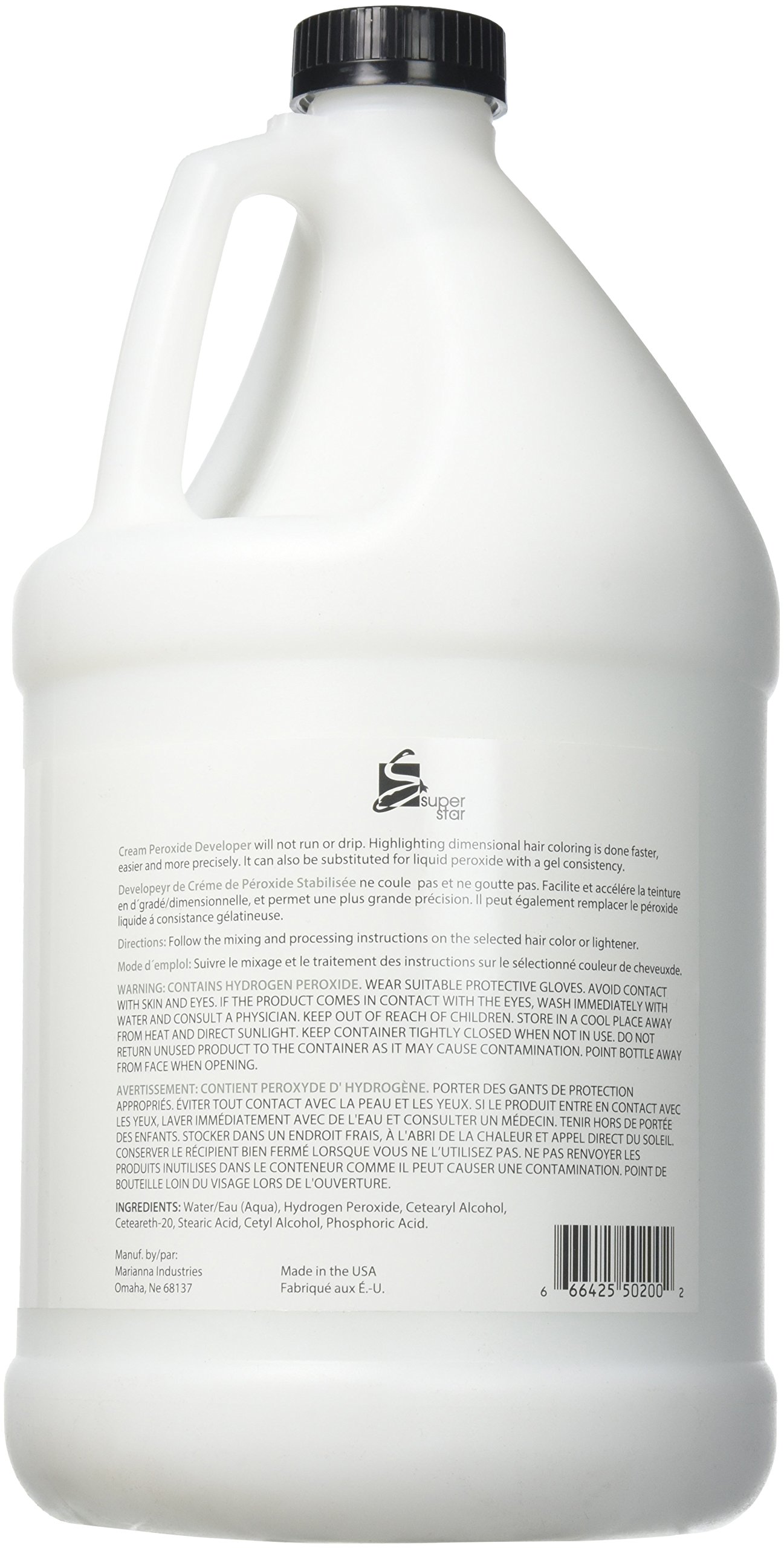 Super Star Stabilized Cream Peroxide Developer 20v 3.8 L / 1 Gallon - Thumbnail 2