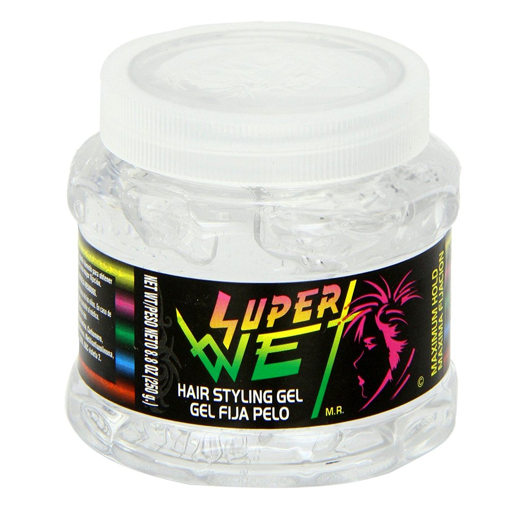 Super Wet Plus Hair Transparent Styling Gel 8 oz