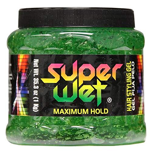 Super Wet Hair Styling Gel Green 2.2 Pound - Thumbnail 2