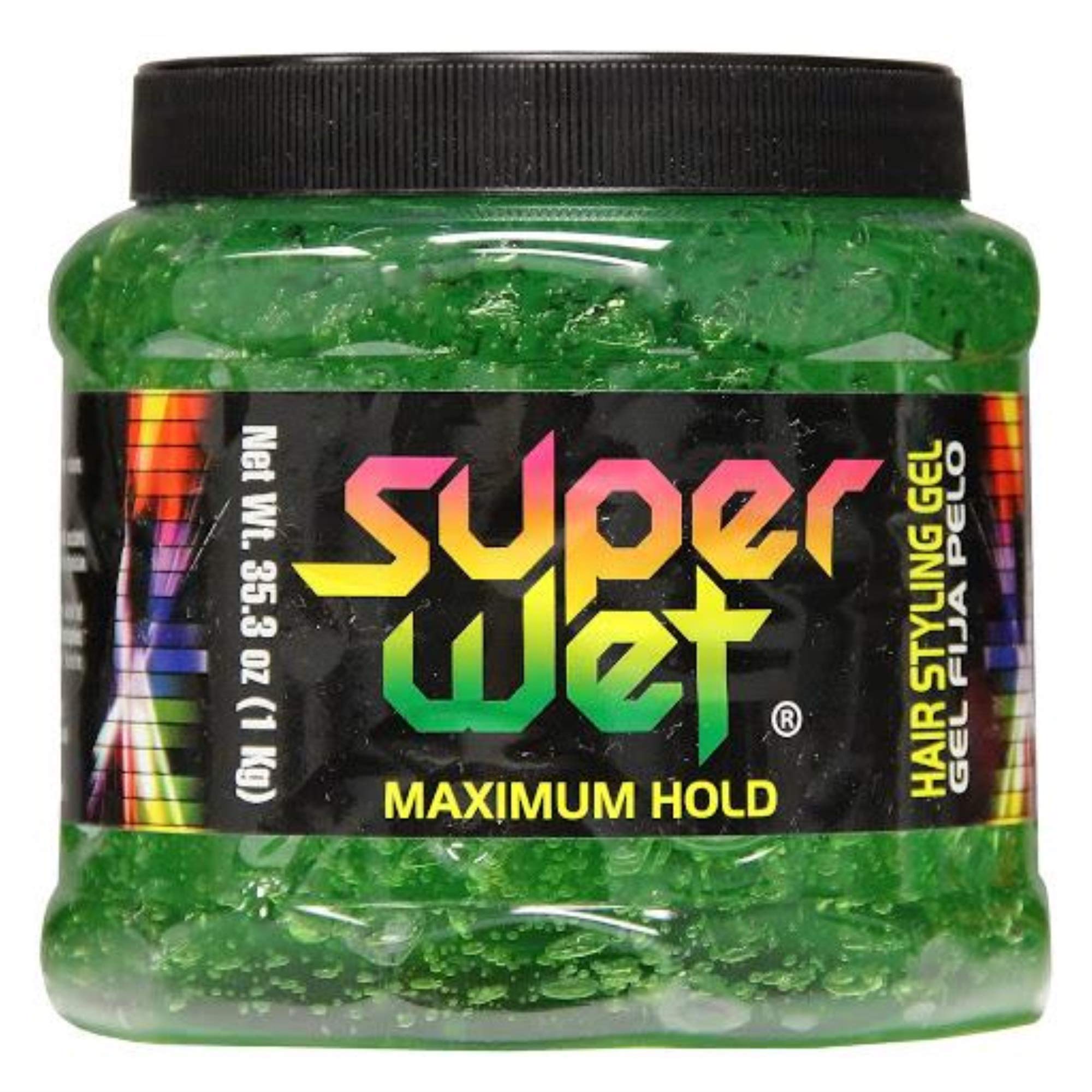 Super Wet Hair Styling Gel Green 2.2 Pound