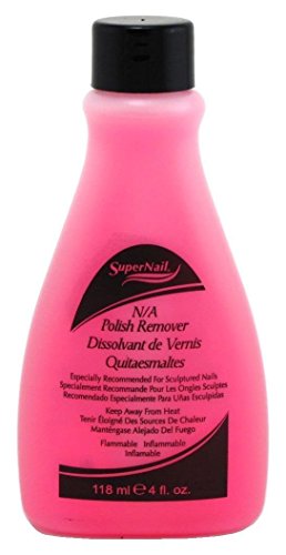 Super Nail Nonabrasive Polish Remover for Natural Artificial Nails Pink 4 Fl Oz - Thumbnail 2