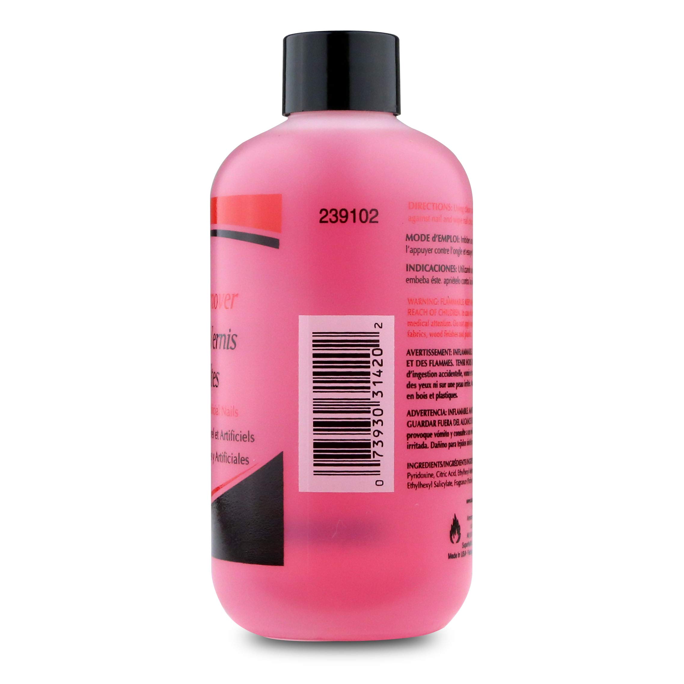 Super Nail Non Abrasive Polish Remover 8 oz - Thumbnail 2