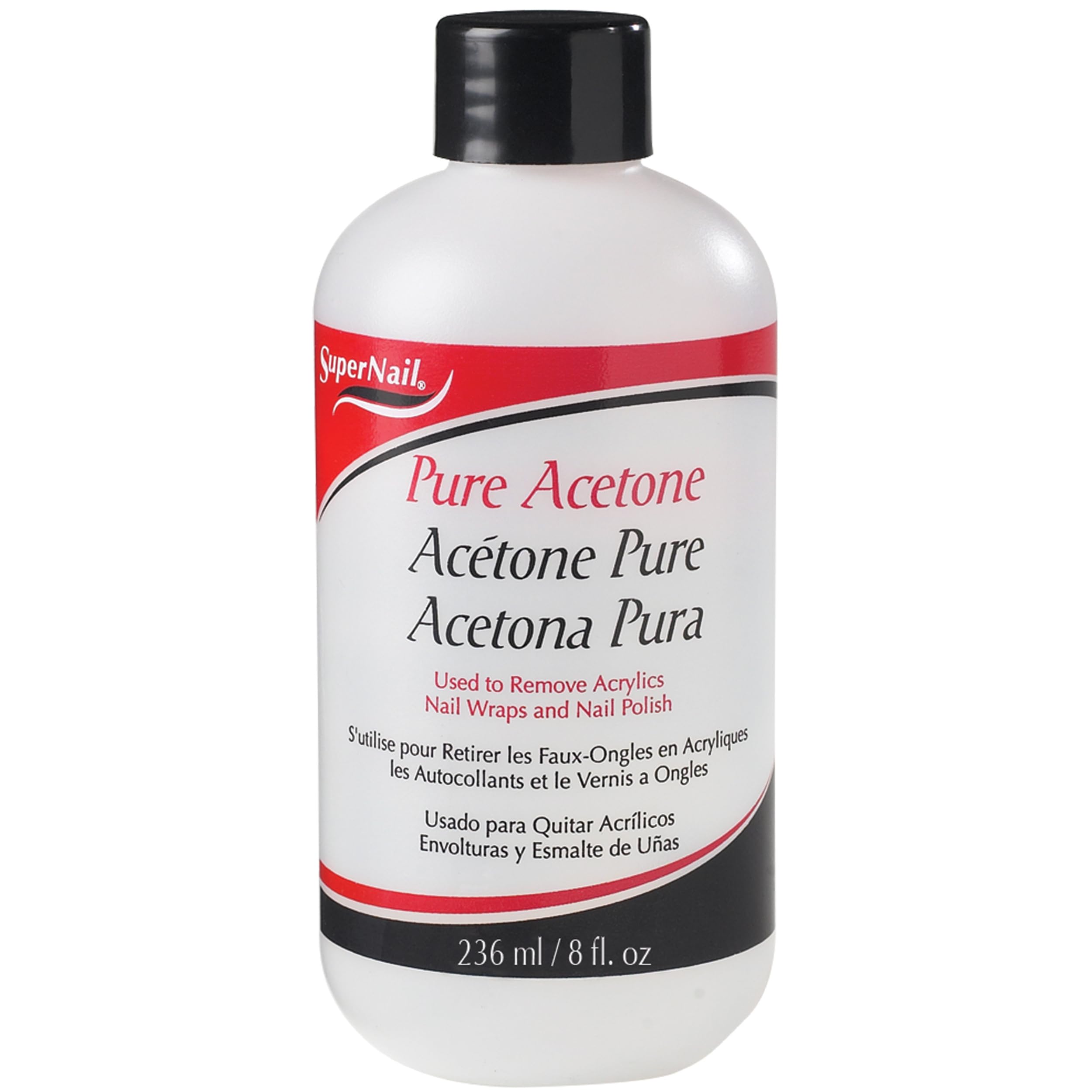 Supernail Pure Acetone Nail Polish Remover Professional Strength for Acrylic
