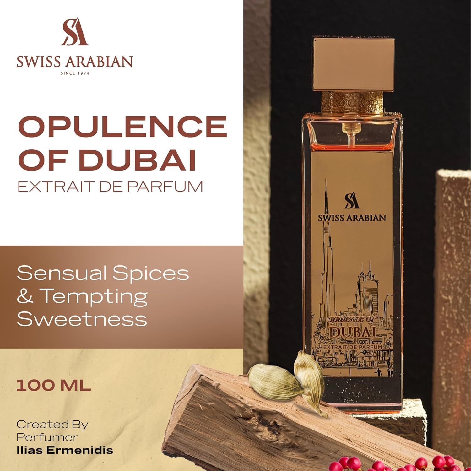 Swiss Opulence of Dubai Extrait de Parfum Quality Women and Men’s Spicy - Thumbnail 2