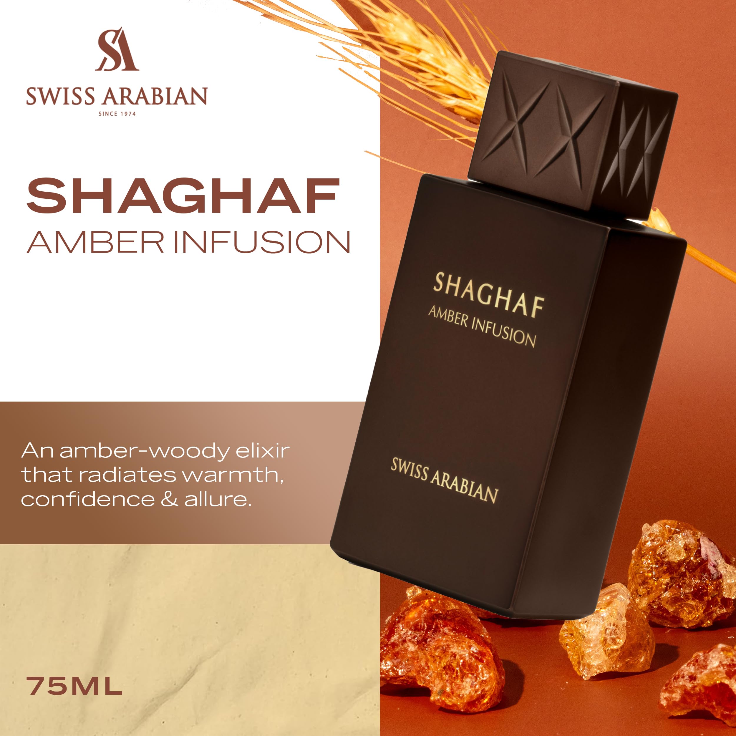 Swiss Shaghaf Amber Infusion 2.5 Extrait de Parfum U United Arab Emir. 36pcs - Thumbnail 3