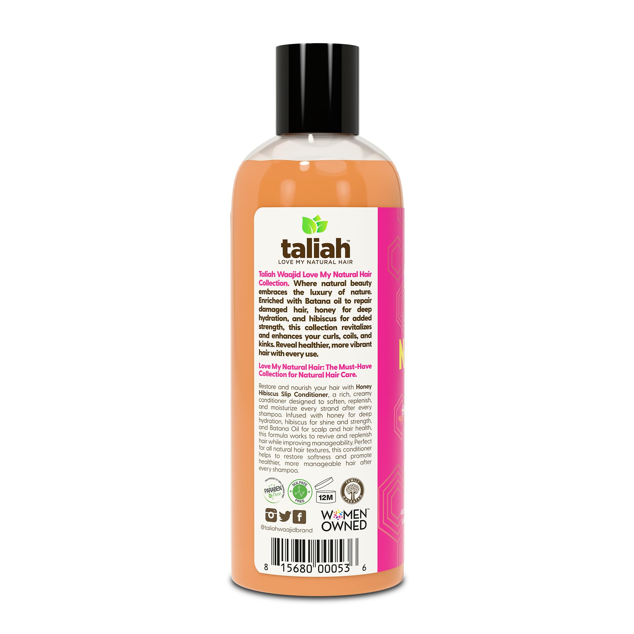 Taliah Waajid Love My Natural Hair Honey Hibiscus Slip Conditioner Moisturizing - Thumbnail 3