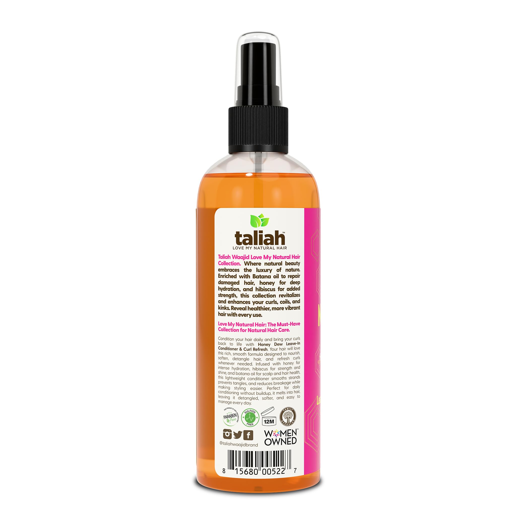 Taliah Waajid Love My Natural Hair Honey Dew Leave In Conditioner Curl Refresh - Thumbnail 3