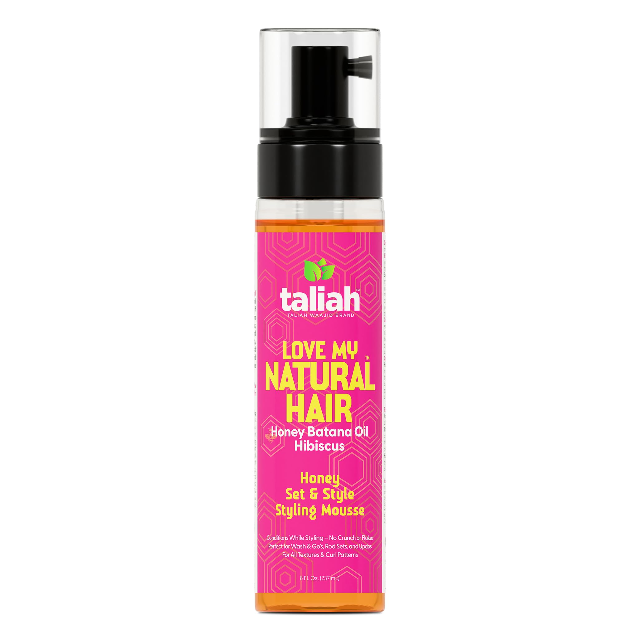 Taliah Waajid Love My Natural Hair Honey Set Style Styling Mousse Lightweight