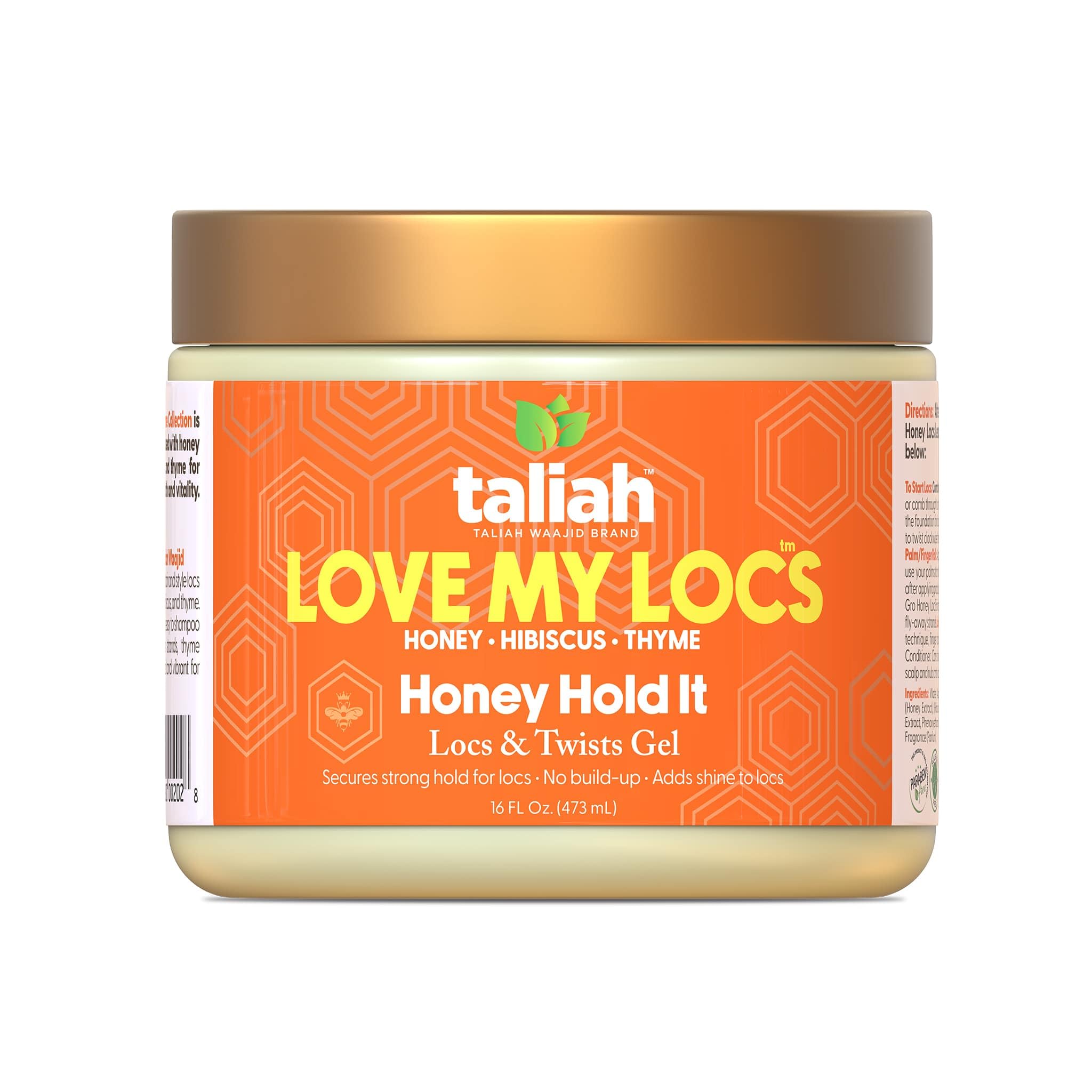 Taliah Waajid Love My Locs Honey Hold It Locs Twists Gel Hair Styling Gel for