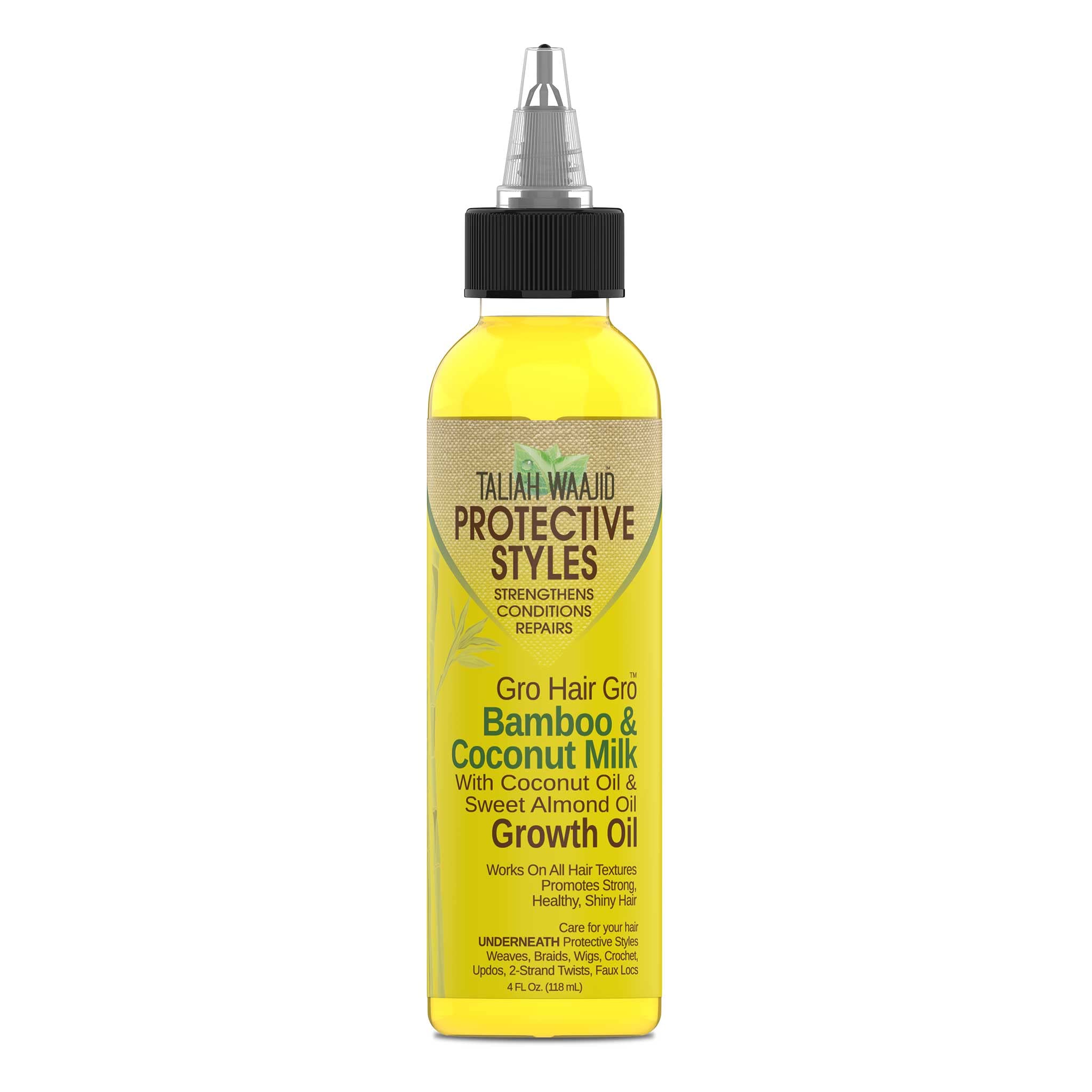 Taliah Waajid Hair Gro Bamboo and Coconut Milk Growth Oil 4 oz - Thumbnail 3