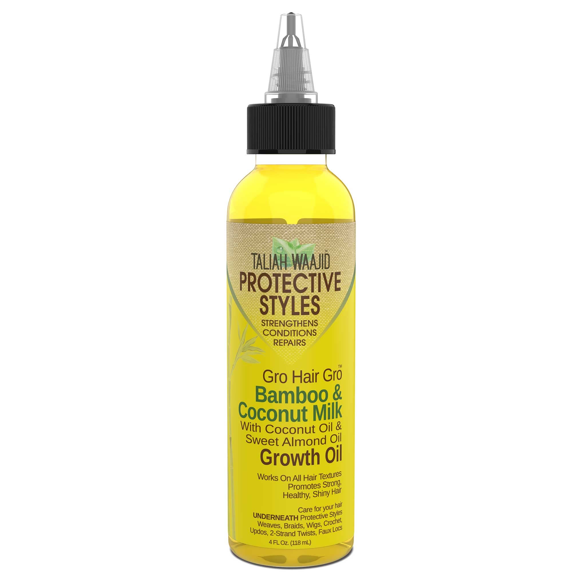 Taliah Waajid Hair Gro Bamboo and Coconut Milk Growth Oil 4 oz
