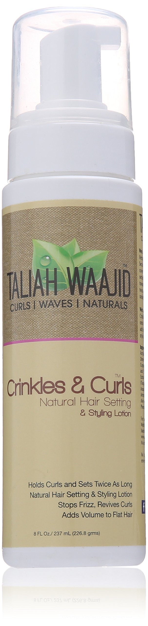 Taliah Waajid Crinkles Curls Natural Hair Setting Styling Lotion 8 oz (Set)