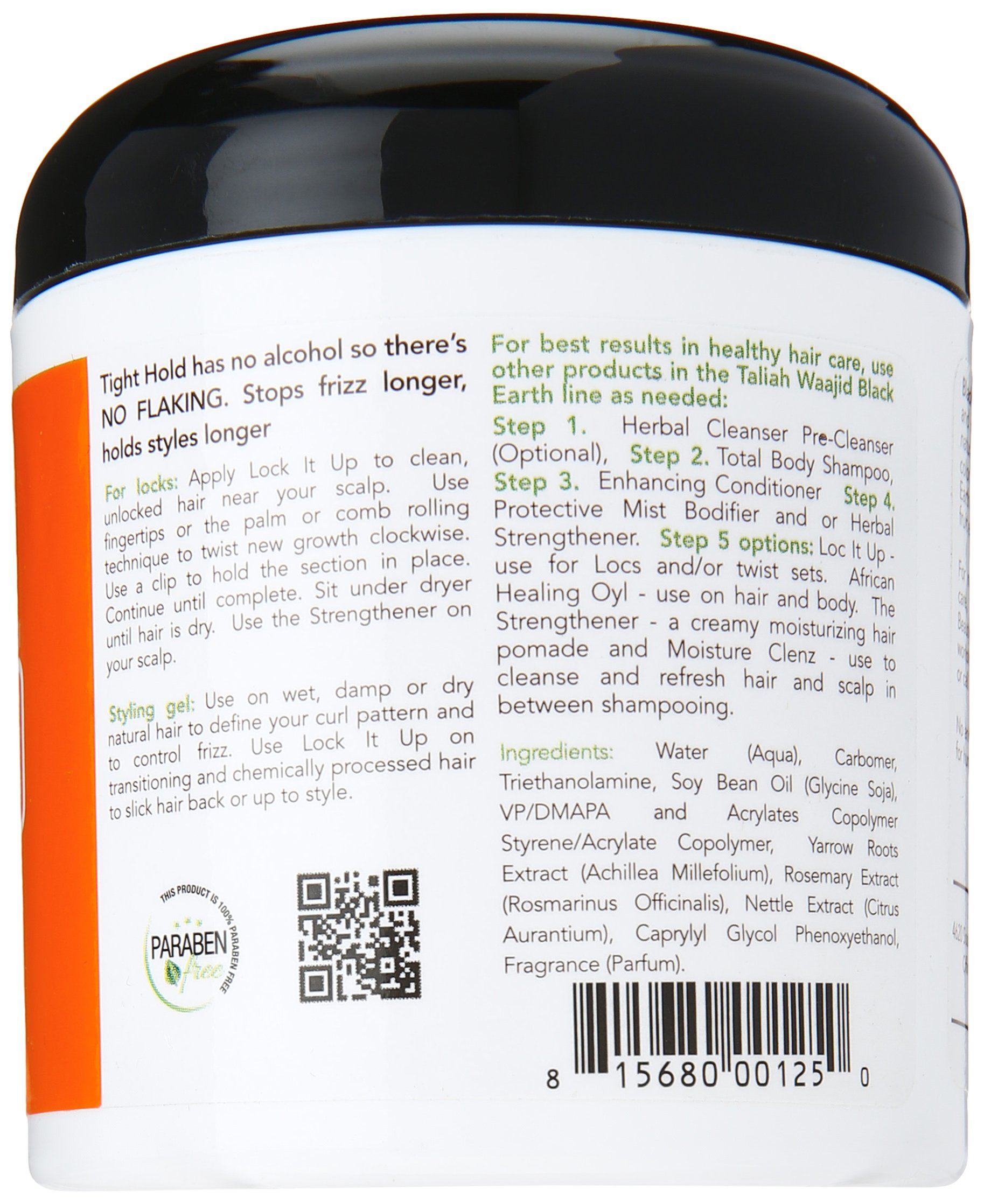 Taliah Waajid Black Earth Products Tight Hold for Natural Hair 6 oz - Thumbnail 2