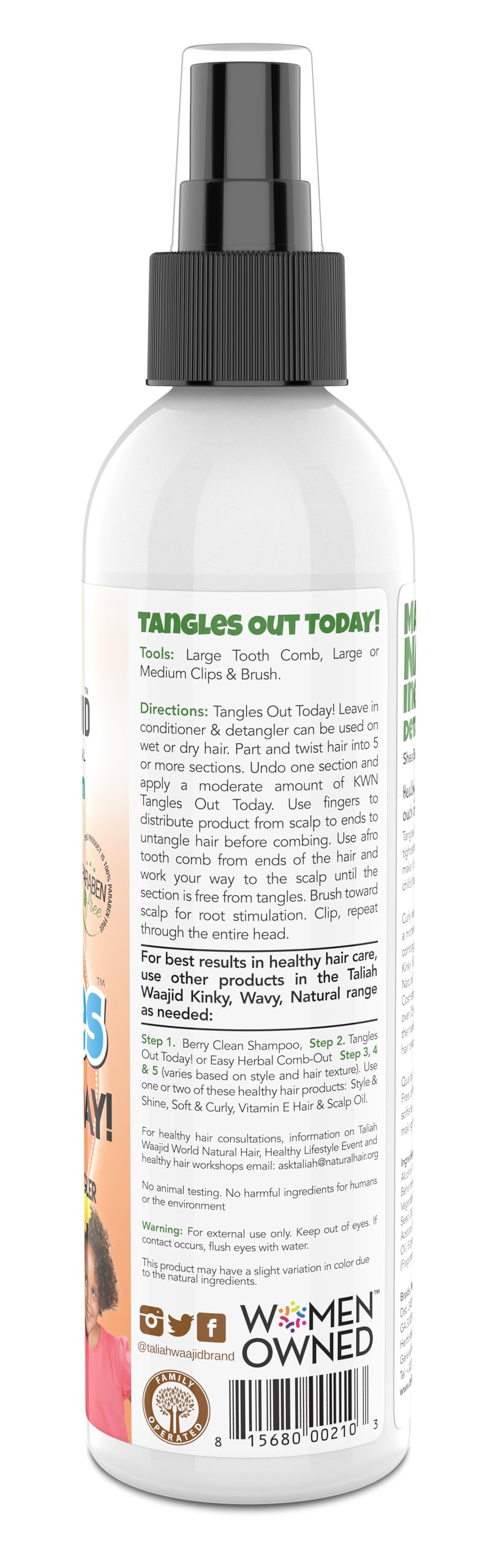 Taliah Waajid for Children Tangles Out Today Leave In Conditioner | Detangler - Thumbnail 2