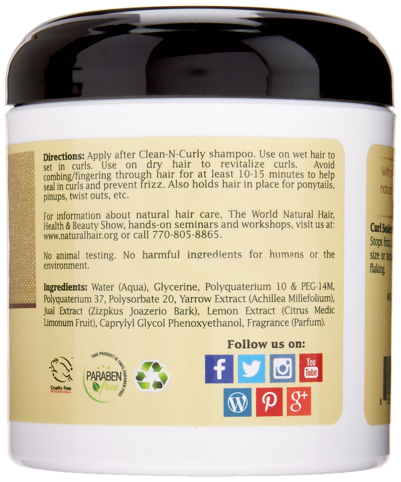 Taliah Waajid Curls Waves Naturals Curl Sealer 6 oz - Thumbnail 3